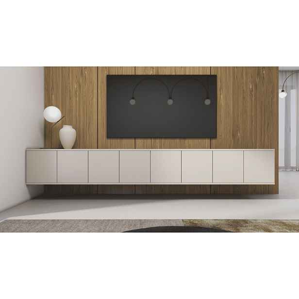 ArtPK Závěsný TV stolek BIANCO | 280 cm