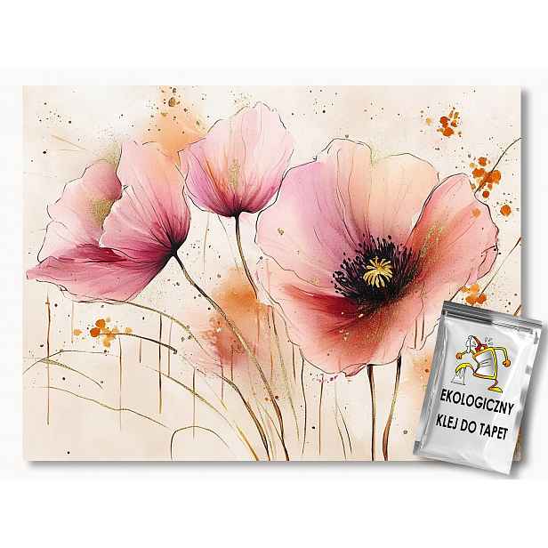 Fototapeta Flizelina Natura Květiny Korálové Maki Glamour 416x290 130g