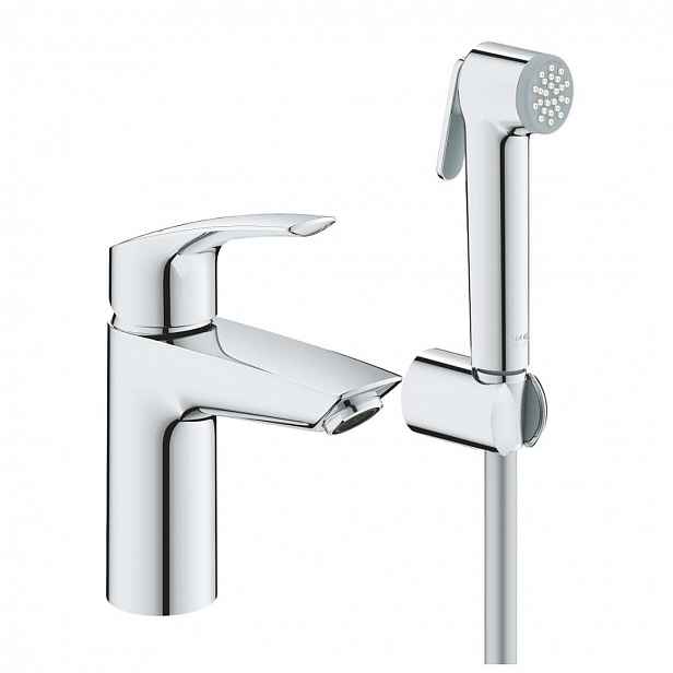 Grohe Eurosmart - Umyvadlová baterie s bidetovou sprškou, chrom 23124003