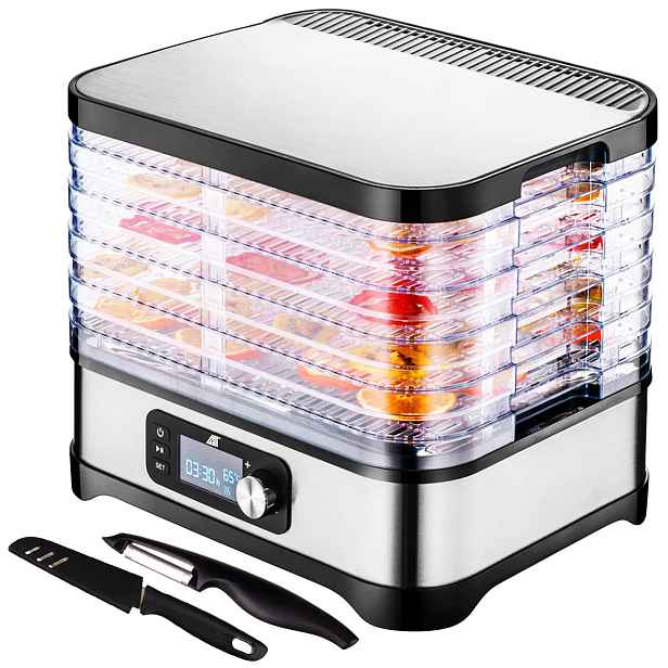 Malatec 10911 Sušička ovoce, zeleniny a hub, 400W, 35-70°C, 5 podnosů
