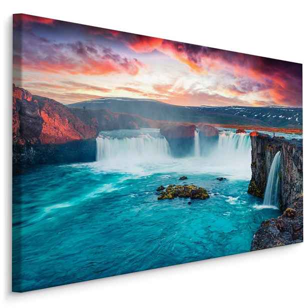 Plátno Islandské Vodopády Varianta: 100x70
