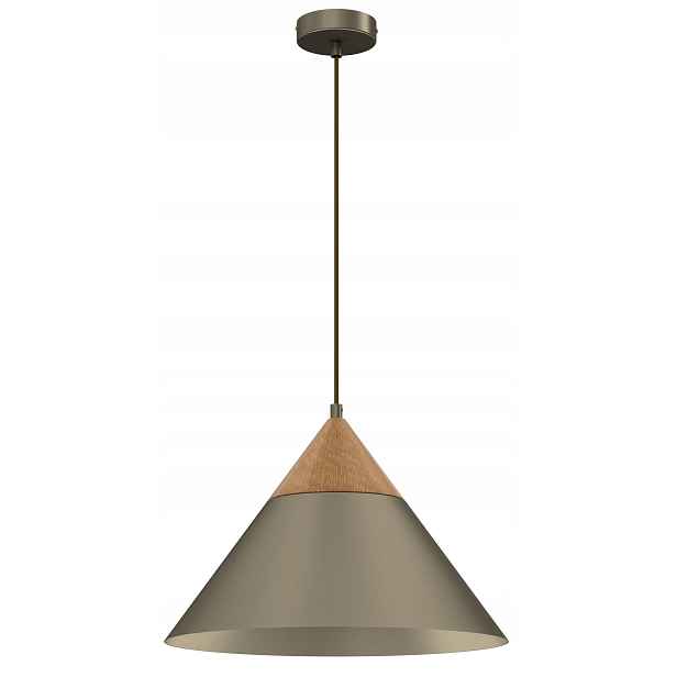 Závěsná stropní lampa Single Zlatá Šedá kovová 1xE27 39 Cm moderní