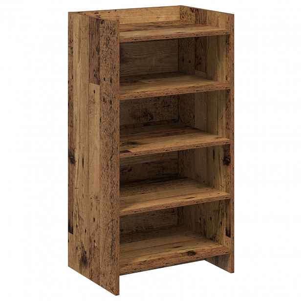 vidaXL Skříň na obuv Staré dřevo 48 x 36 x 92 cm Kompozitní dřevo