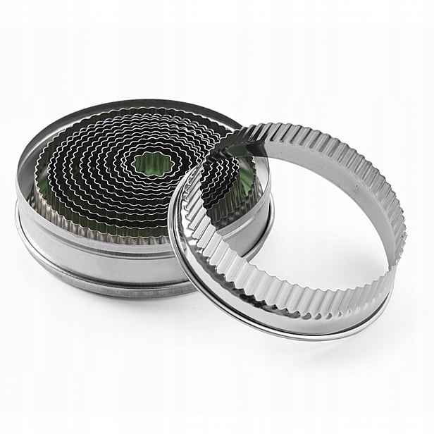 Vroubkovaná kulatá vykrajovací forma na sušenky, průměr 18 108 mm Hendi 674413