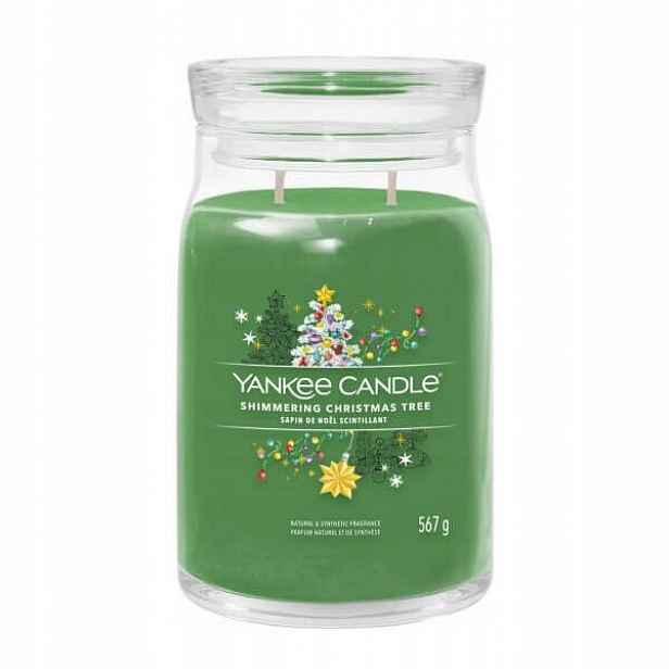 Shimmering Christmas Tree Yankee Candle Signature velká vonná svíčka