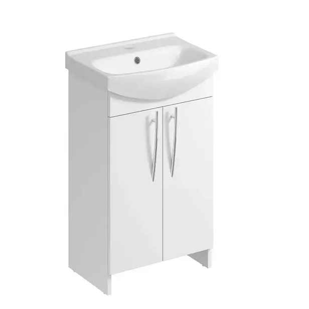 Skříňka s umyvadlem Arsena 50 cm bila
