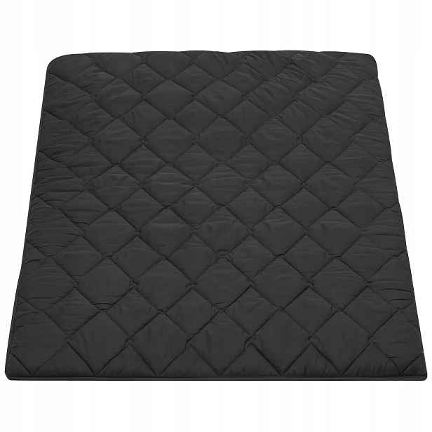 Matrace podlahová futonová prémiová černá 203 x 137 cm tatami 9 vrstev spaní