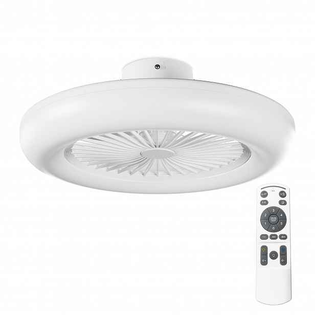 Noaton 11055W Callisto, bílá, stropní ventilátor se světlem