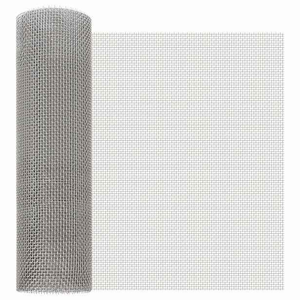 vidaXL Síťovina 40 x 200 cm 6 Mesh Nerezová ocel 201 Stříbrná