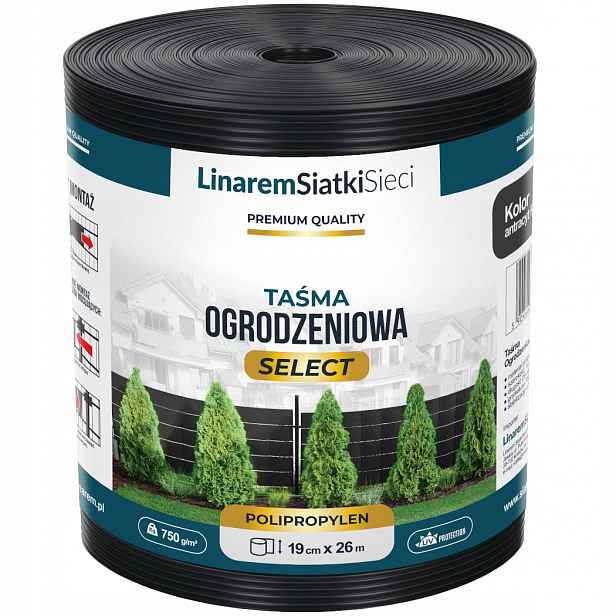 Stínící Panelové Pásy Antracit 19x26 m Premium Ochranný Oplocení Panelový Plot