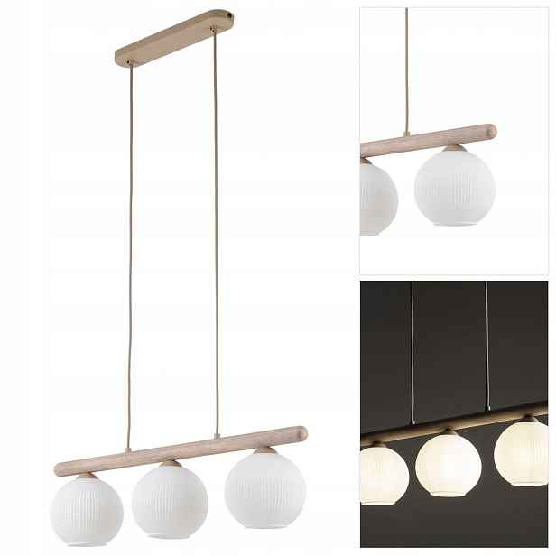 Závěsná lampa Virlo bílá, elegantní design v kuchyni pro dům Tk Lighting