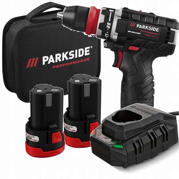 Akumulátorový šroubovák Parkside vrtačka Pbspa 12V akumulátor 2Ah 2ks