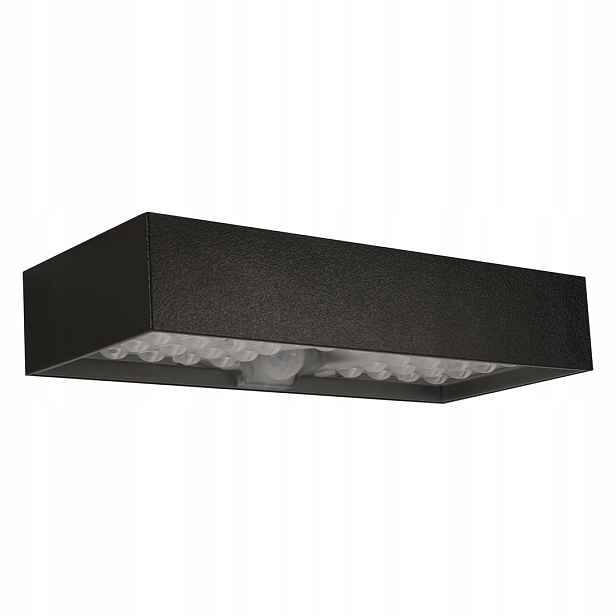 EKO9181 Solární lampa podlouhlá černá Led 6W 800lm 4000K Brick Eko-light