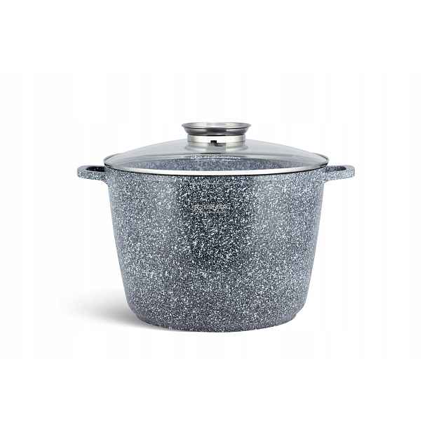 Hrnec 6,2 l 24 cm s víkem, indukce a plyn, hliníkový Klausberg