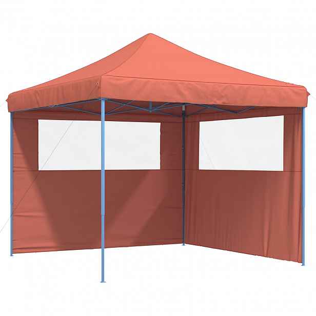 vidaXL Party Stan 292 x 292 x 315 cm Cihlová Oxford látka