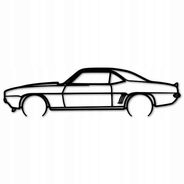 Auta Na Zeď Chevrolet Camard 228 Obraz Ažurový Automobilový Panel 80 cm