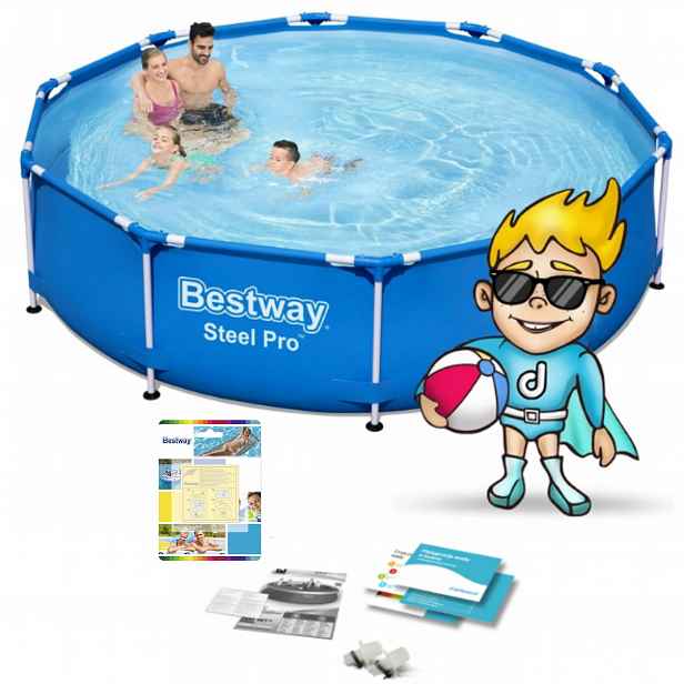 Bazén 305 x 76 cm Bestway 5v1 Velký Bazén Pro Děti Set