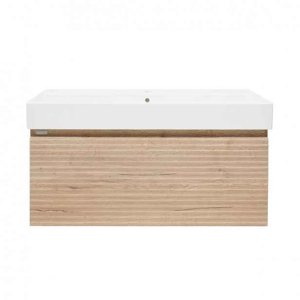 Koupelnová skříňka s umyvadlem Naturel Savona 78x43x44,8 cm dub halifax mat SAVONA100DHSAT