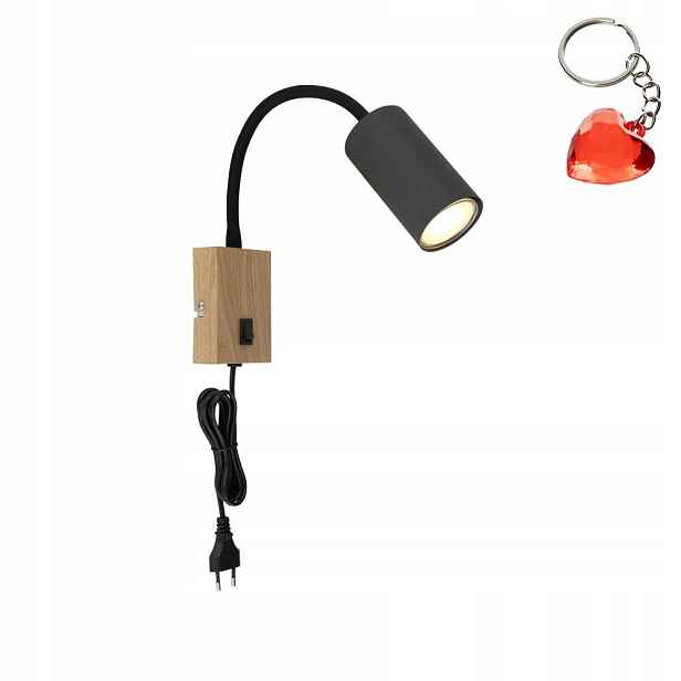 Nástěnné svítidlo s vypínačem do ložnice GU10 25W Robby 57911WG Globo Dárek