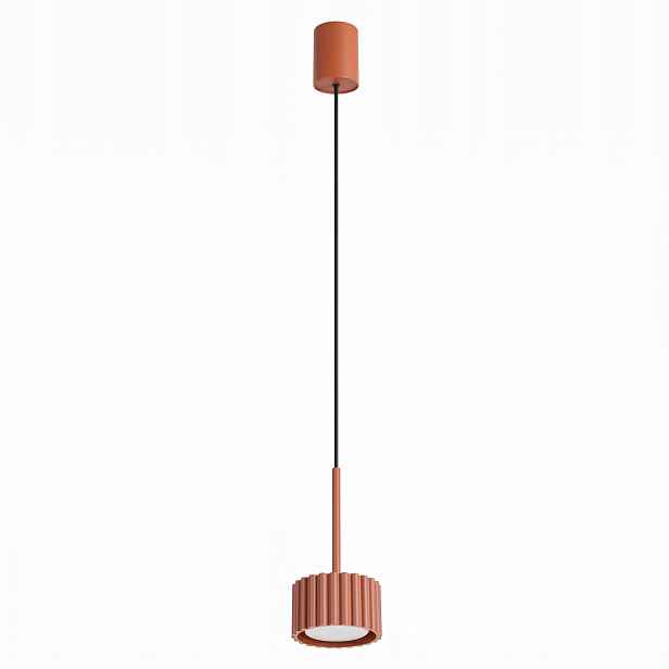 Závěsná lampa Aura okrová červená Gx53 Stropní závěsné osvětlení Sollux