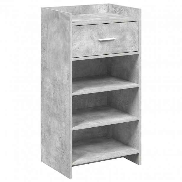 vidaXL Skříň na obuv Betonově šedá 48 x 36 x 92 cm Kompozitní dřevo