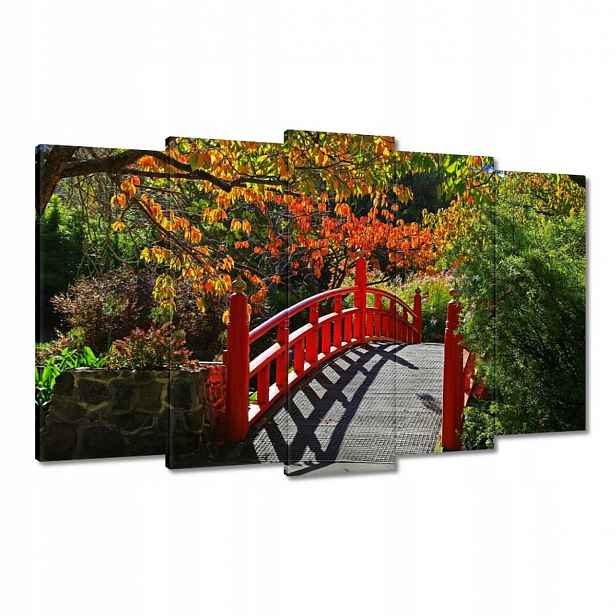 Obrazy 100x60 Červený japonský most