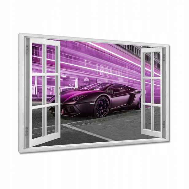 Obrazy 120x80 Fialové sportovní auto