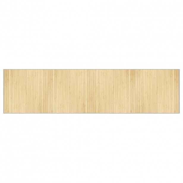 vidaXL Koberec obdélníkový světle přírodní 100 x 400 cm bambus