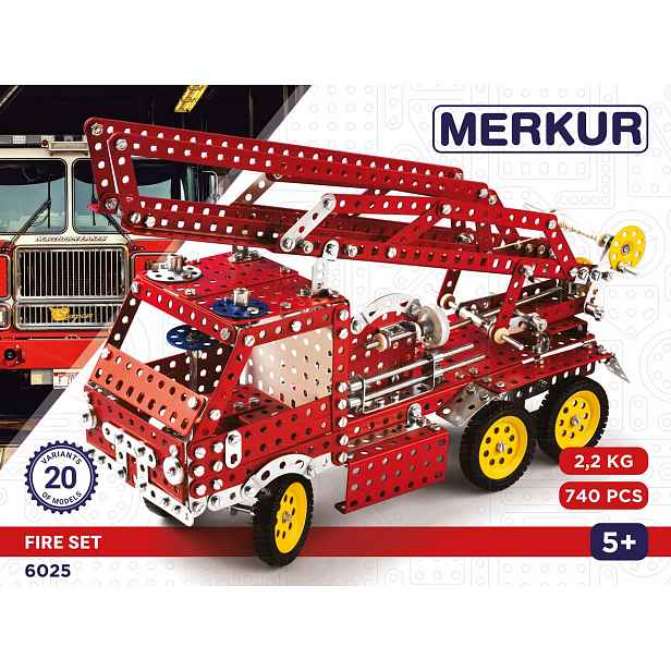 Merkur - stavebnice Merkur Fire Set, 740 dílů