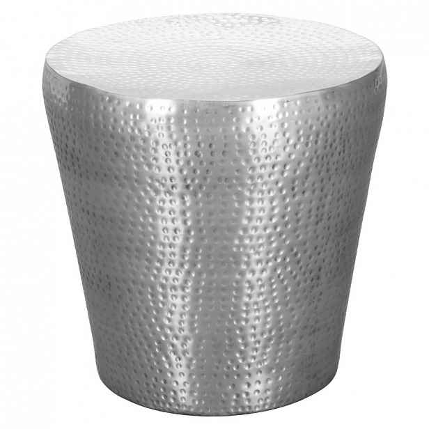 Odkládací stolek VIKRAM stříbrný