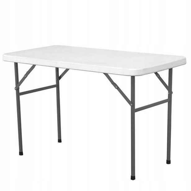 Skládací cateringový stůl bílý 122 x 61 cm do 130 kg Hendi 810934 Hendi