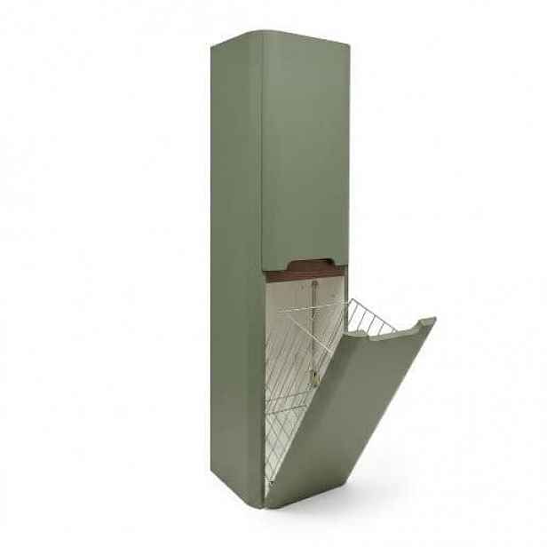 Vysoká skříňka SAT Fusion 40x149x33 cm eukalyptově zelená mat SATFUSIONV40EZK