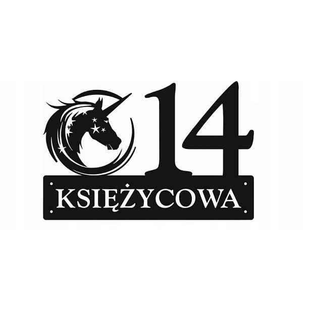 Číslo Na Dům 48 cm Tabule Adresa Ocel 2 mm Grafika 121
