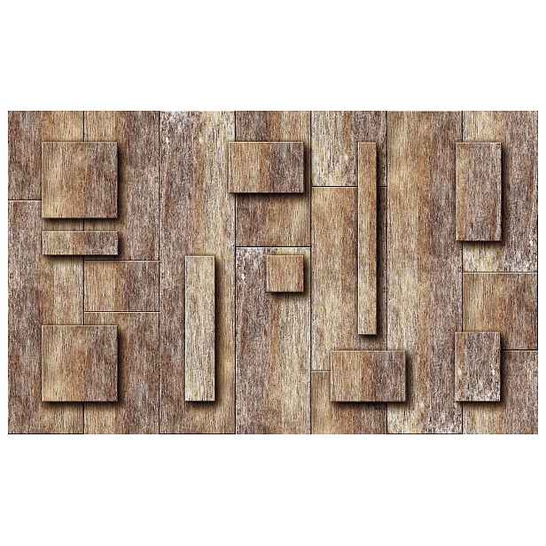 Fototapeta Béžové a hnědé dřevo Panely Minimalismus 208x146 lepidlo
