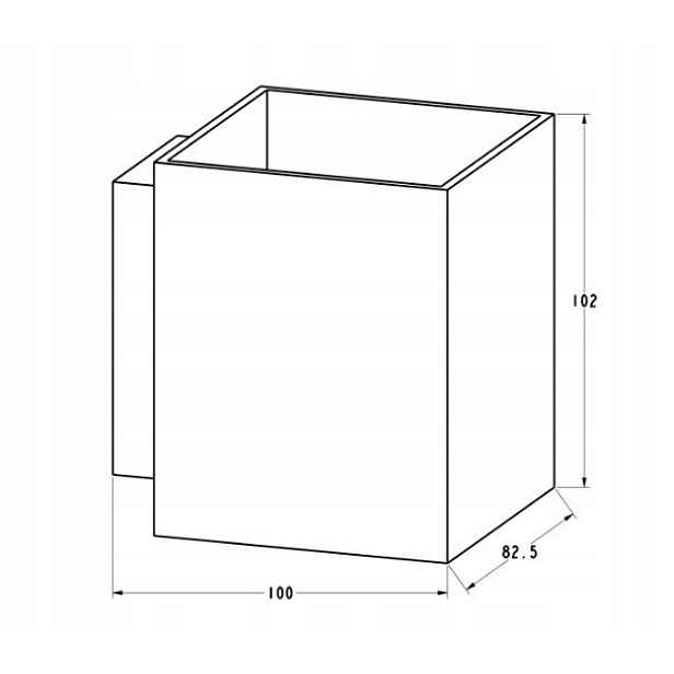 Nástěnné svítidlo Sola Wl Square White-91062 Zuma Line
