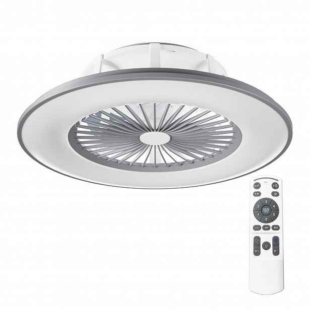 Noaton 11056GR Vega, šedá, stropní ventilátor se světlem
