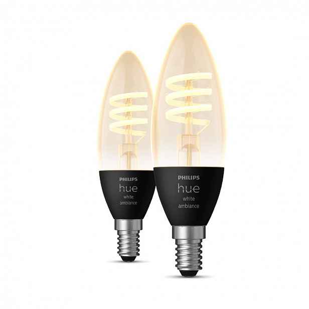 Philips Hue Filament - Chytrá LED žárovka E14, 350 lm, 2 ks 929003145202