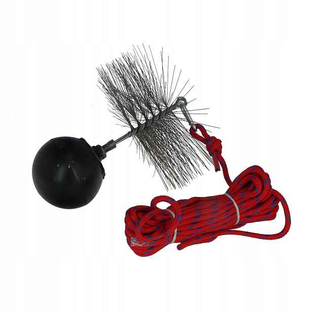 Kominářský set 2,5 kg kartáč 200 mm lano Pp 10 m