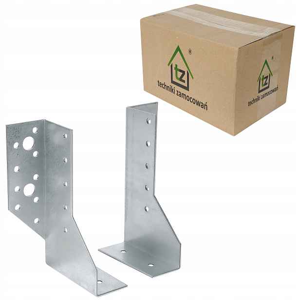 Věšáky na nosníky 30x130mm 12 ks Ce Pevné 2mm pro nosníky Wbd Levý Pravý