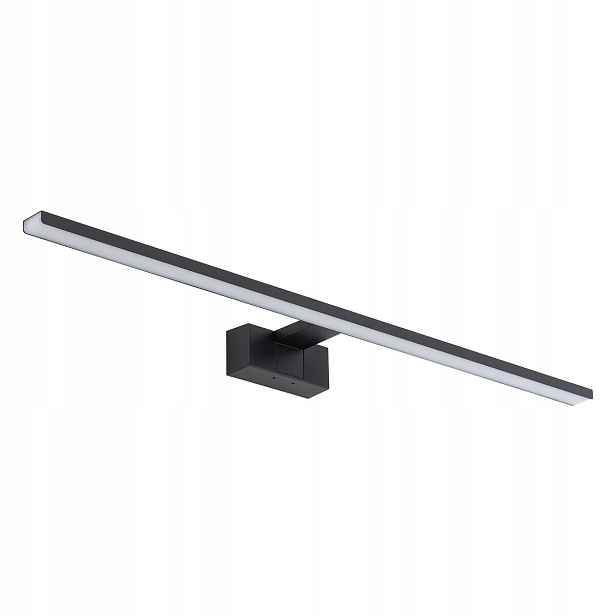 Led nástěnné svítidlo do koupelny nad zrcadlo černé 80 cm teplé Cezanne Nowodvorski