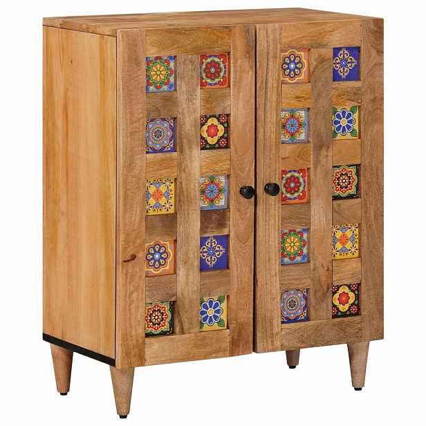 vidaXL Servírovací skříň 60 x 33 x 75 cm Masivní mangové dřevo