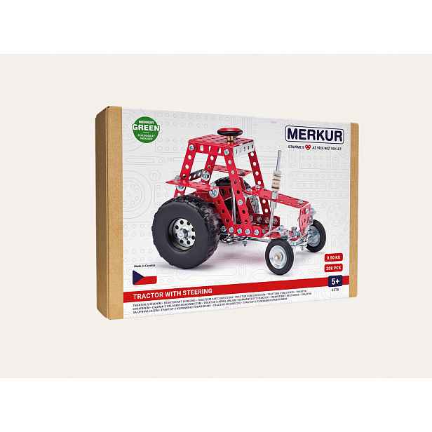 Merkur - stavebnice Merkur 057 Traktor s řízením, 205 dílů
