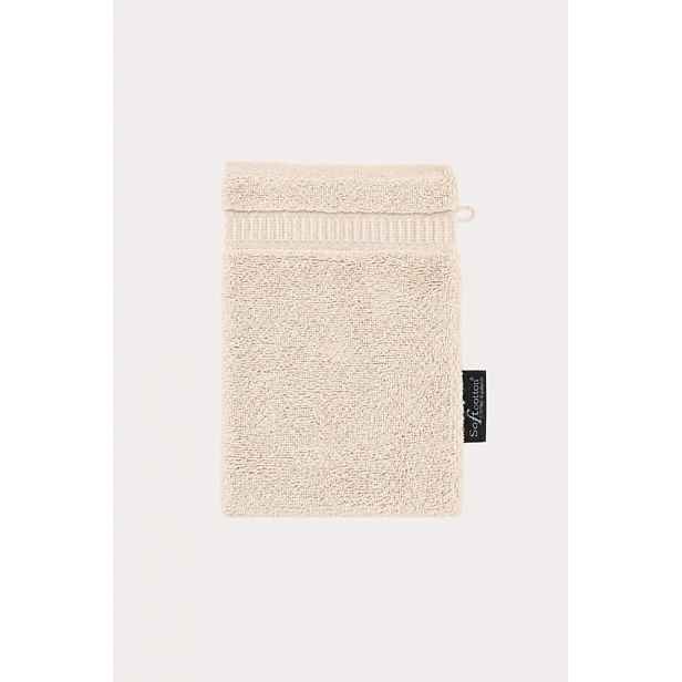 Mycí froté žínka SOFT 16x22 cm Světle béžová