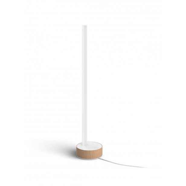 Philips Hue Gradient Signe - Chytré stolní LED svítidlo, bílá/dub 929003479601