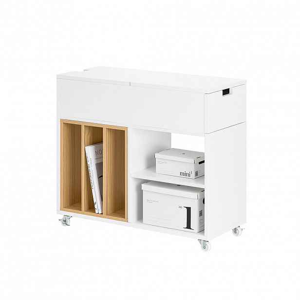 SoBuy KANCELÁŘSKÝ NÁBYTEK se 2 dveřmi Bílá 70x38x61cm Moderní
