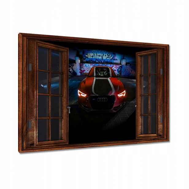 Obrazy 90x60 Červená Audica Audi