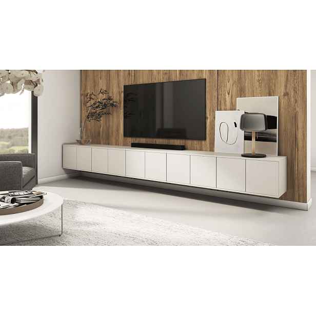 ArtPK Závěsný TV stolek BIANCO | 350 cm