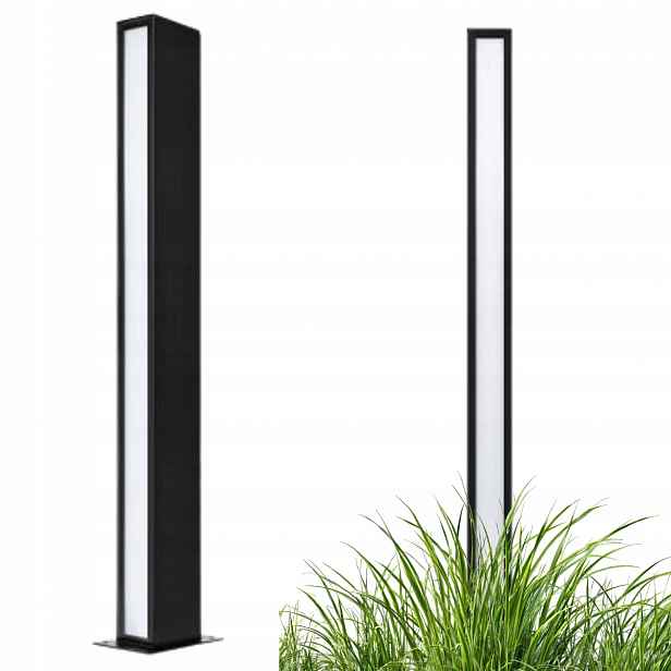 Led zahradní lampa Jednostranný sloupek 60 cm černá Moderní Roma Lvt