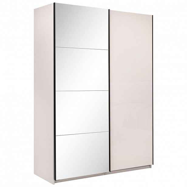 P & B ŠATNÍ SKŘÍŇ S POSUVNÝMI DVEŘM, kašmírová, 150/210/62 cm