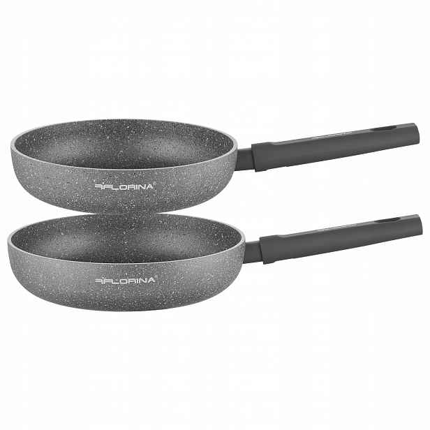 Sada pánví tradiční hliníková pánev 2 prvky Indukce 24 cm 26 cm